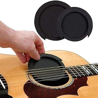 Black Sound Hole Cover for Acoustic Guitar