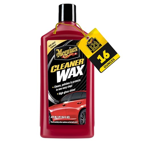 Meguiar's Cleaner Wax - Liquid Car Wax, Cleans, Polishes and Protects Your Vehicle - Easy to Use, Long-lasting Shine - 16 Oz