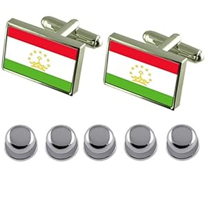 Select Gifts Shirt jurk studs Tajikistan vlag manchetknopen