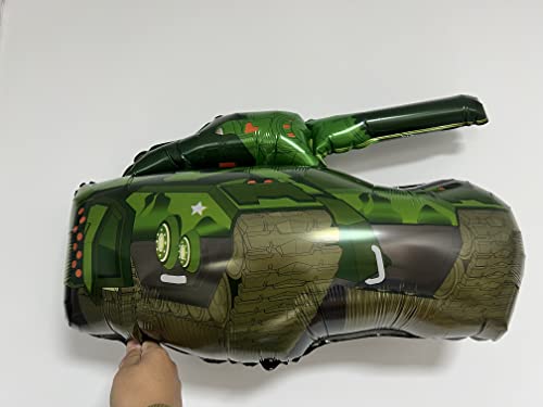 6Pcs Army Camouflage Tank Balloons For Boy Tank Theme Birthday Party Decorations-Camo Balloons Supplies #TOP2