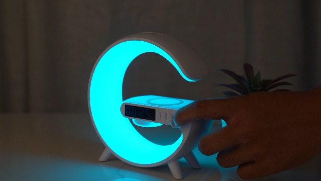 XCDIFA Mini LED Table Lamp with 4-in-1 Wireless Charger, Night