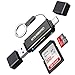 Produktbild KiWiBiRD USB C SD Kartenleser Micro SD auf USB 3.0 Typ C OTG Adapter für SDHC SDXC Micro SDXC/SDHC UHS-I Karten Kompatibel mit iPhone 15 Plus Pro Max MacBook Air Pro iPad iMac Galaxy S24 S23 Android