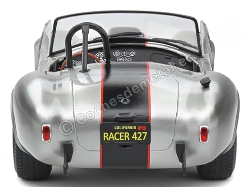 Solido 1:18 1965 Shelby Cobra 427 MkII color plateado miniatura 4
