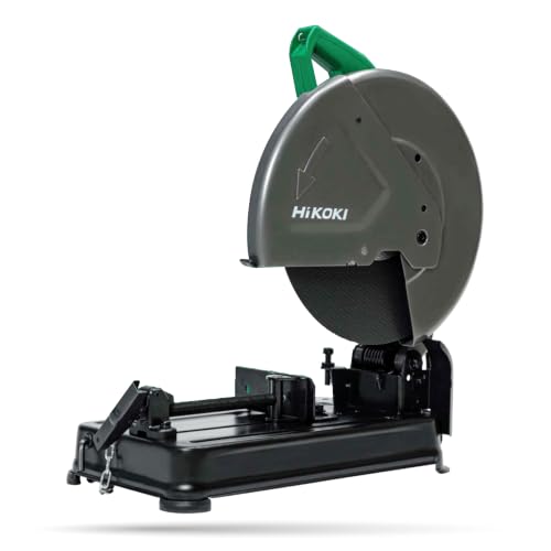 HIKOKI (CC14SGS9Z) Heavy Duty 14" Cut Off Saw | D-Handle | 355MM Wheel | 2200W | 4200 RPM | 45° Angle Cuts | 14.8 Kg | Includes Hex Wrench,Corded Elec