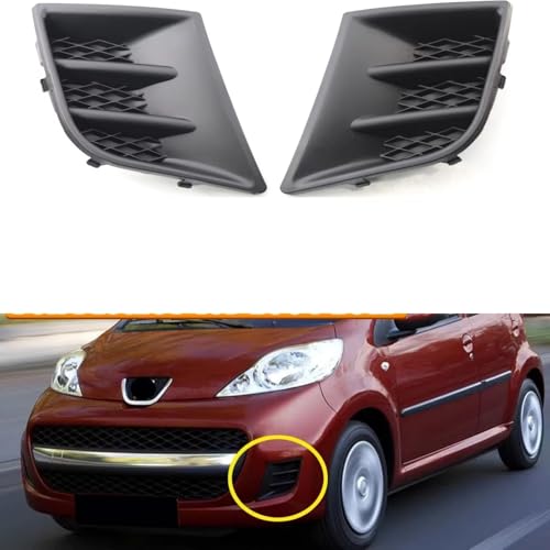 Marco luz antiniebla delantero compatible con Peugeot 107 (2009-2012) para sustitución directa. 2
