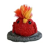 Handknit Phoenix Plushie