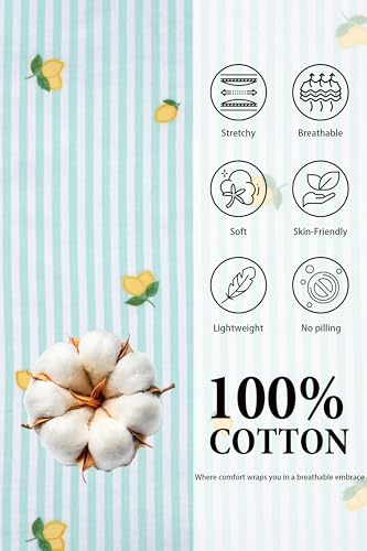 Image of LUBOT 100% Cotton Pajamas for Women 2 Piece PJ Set Button-Down Soft Knit Short Sleeve Summer Sleepwear Loungewear XS-XXL