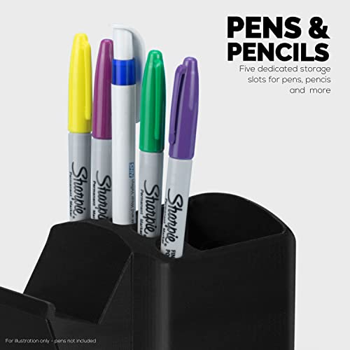 Image of BRAINWAVZ Game Controller, TV Remote Control & Pens Pencils Stationery Storage Desktop Organizer Holder, Universal Design for Xbox ONE PS5 PS4 PC Gamepads, Reduce Clutter (D04)