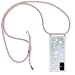 Produktbild YuhooTech Handykette Kompatibel mit Samsung Galaxy S20 Plus - Glitzer Hülle Flüssig Bewegende Treibsand Transparent Handyhülle - Smartphone Necklace Case Band Gradient Quicksand Cover