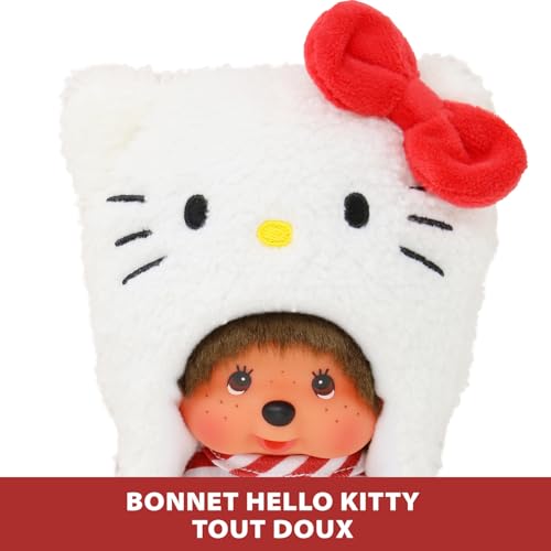 Peluche Monchhichi Hello Kitty Bandai Douce Peluche - vue 6