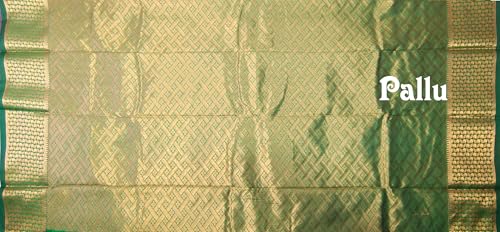 Image of VFCollections Women's Kanchipuram Silk Pure Pattu Sarees With Blouse