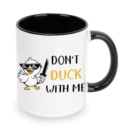 Duck Gifts for Duck Lover Ceramic Mug 11 Oz Graduation Gifts for Animal Lovers Funny Ducks Themed Gift for Birthday Easter Basket Stuffers Graduation Mothers Day Fathers Day Novelty Gift for Men Women