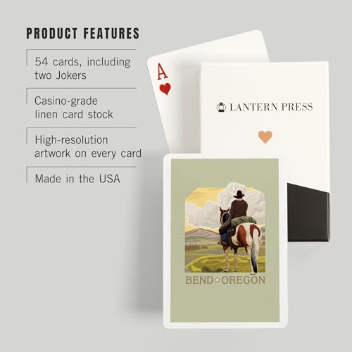 52 Cartas de Póker Cowboy y Caballo, Bend Oregon miniatura 3