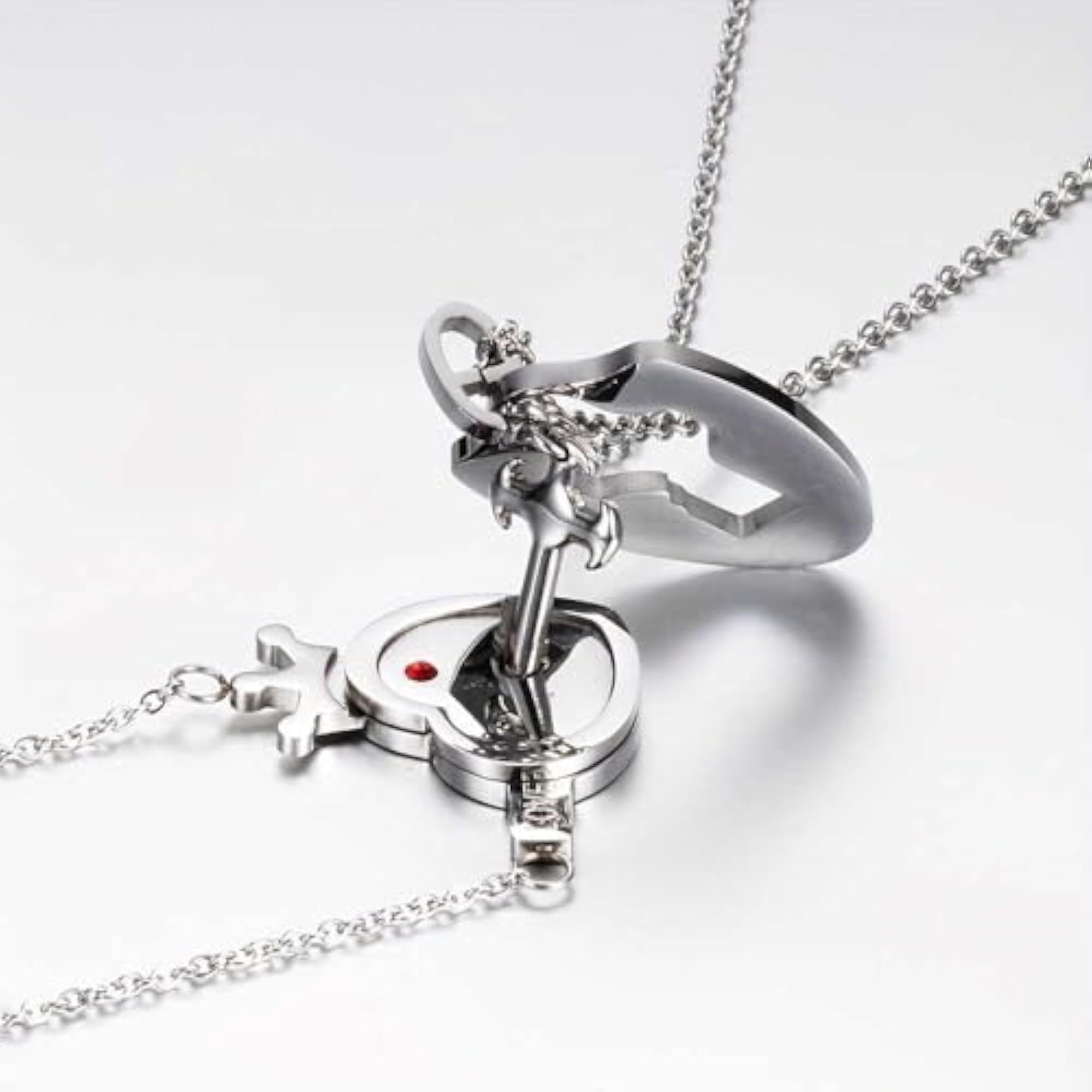 Lock And Key Pendant Necklace Set, Key For Necklace