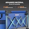 Hikzest Collapsible Wagon Cart Foldable, Portable Heavy Duty Folding Garden Wagons with Wheels, Utility Grocery Shopping Cart for Outdoor, Sport, Camping, Black - Image 4