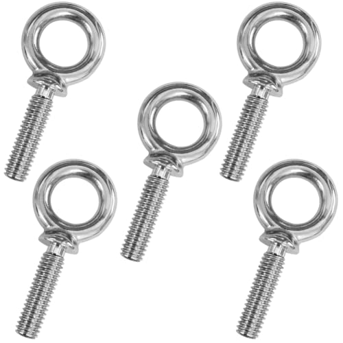 1/4"-20 x 1 UNC Lifting Shoulder Eye Bolts (5 Pack)