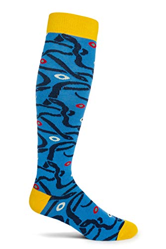 mens Over the Calf Socks, Blue, 12-11 US