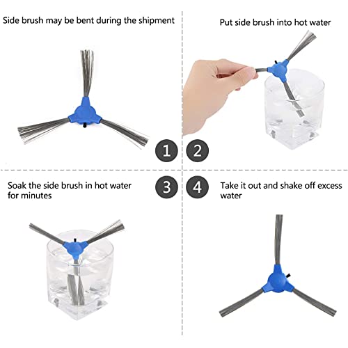 19 Pack Robovac Replacement Kit For Eufy Robovac 11S, Robovac 15T, Robovac 30, Robovac 30C, Robovac 15C, Robovac 12, Robovac 25C, 35C Accessory Replacement Parts (10 Filters + 8 Side Brushes + 1 Rolling Brush) #TOP3