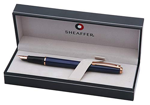 Image of Sheaffer Prelude Cobalt Blue Lacquer Fountain Pen with Medium Nib (E0914353)