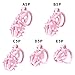 Fixed Protection Cage Pink with Silicone Soft Spikes A171 (C, Flat Ring)