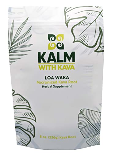 KALM with Kava Loa Waka Micronized Kava (8 oz.)