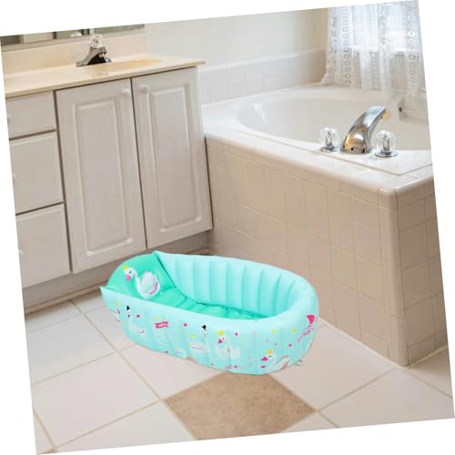 Bañera inflable para bebés plegable que soluciona la falta de espacio 2