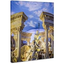 3dRose Poseidon at Caesars Palace Museum Grade Canvas Wrap 16x20