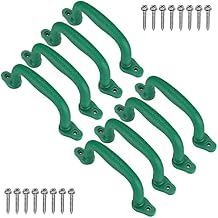 Dolibest Set of 8 Safety Playground Handles, Swing Set Kids Safety Hand Grips for Playset, Climbing Frame, Play House, Climbing Frame, Play House Handles Green