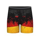 ASDTEHCY Dehnbare, weiche, taillierte Unterwäsche für Herren, Deutschlandflagge, Adler, Boxershorts für Herren, siehe abbildung, XL
