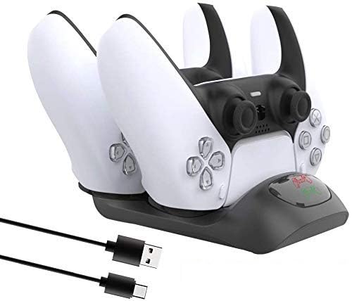 TCOS TECH PS5 Controller Charging Dock Charging Station Dual Charger Stand with Type-C USB Cable for Playstation 5 Controllers (B08WM3YVWP) Amazon Price History, Amazon Price Tracker