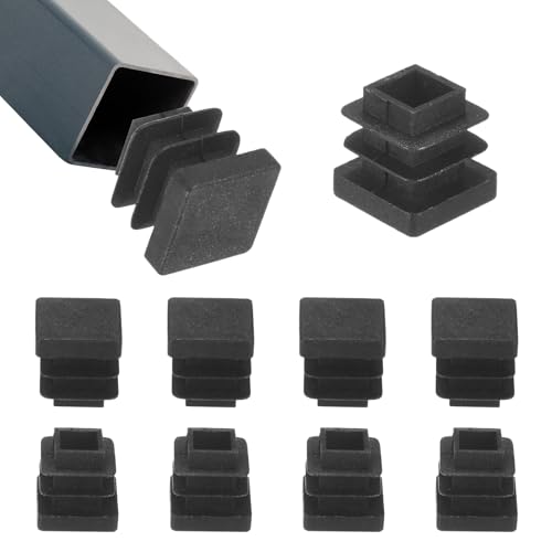 M METERXITY 10-Pack Tubing End Caps 1/2 x 1/2 Inch OD Plastic for Chair Leg