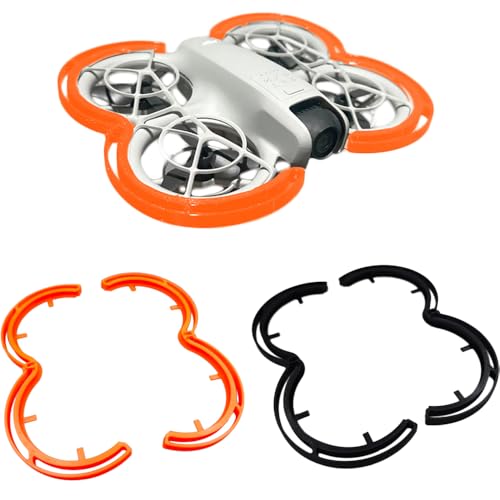 Propeller Protective Guard Bumper Ring for DJI Neo Drone Accessories Propellers Blades Anti-Collision Protectors Prop Bumper Cover Bezel Guards (Orange)