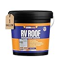 RV Roof Coating - Liquid Rubber RV Roof Sealant for Camper Roofs, Trailers, Motorhomes, and Metal Buildings - Roof Cooling White 1 Gallon