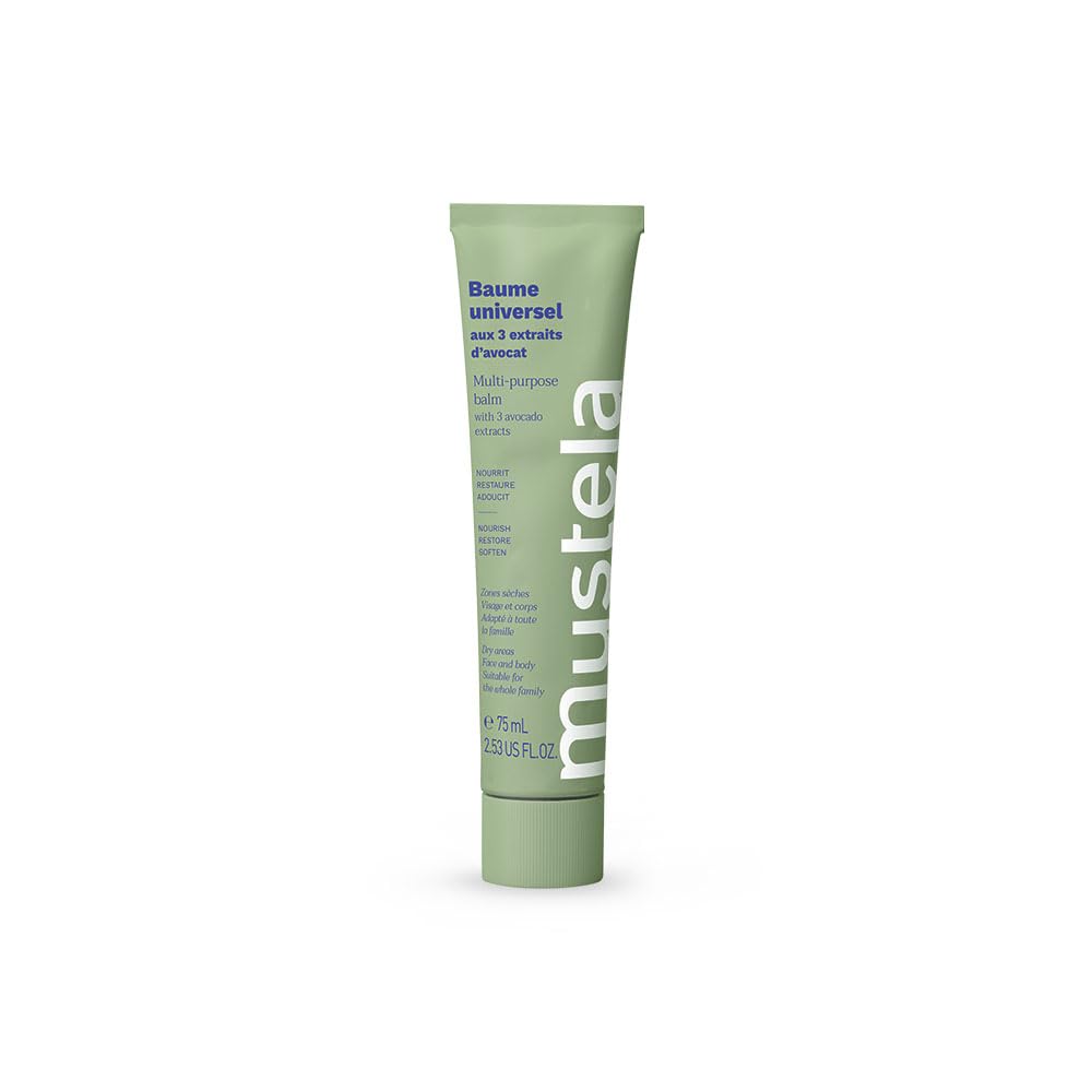 Mustela Crema Ricca Multiuso Ai 3 Estratti Di Avocado, Corpo, Neonati E Tutta La Famiglia - Idratazione Quotidiana Per Zone Con Secchezza, 99,7% Ingredienti Di Origine Naturale, Vegana (75Ml)-image