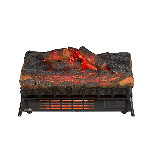 Image of duraflame Electric Log Set 1,000 Sq Ft Heater, Faux Logs Insert with Infrared Flames for Existing Fireplaces, Remote Control Included