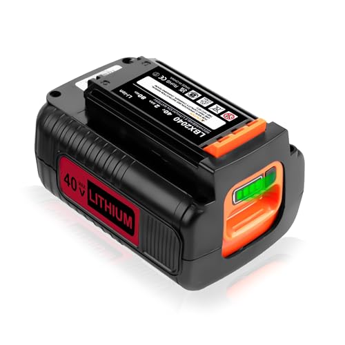 POANW 40 Volt MAX 2.0Ah Lithium Battery Replacement for Black and Decker Compatible with LBX2040 LST136 LBXR2036 LBXR36 LHT2436 LCS1240 LBX1540 LBX36 LSWV36 LST540 LST136W, Lithium Ion Technology