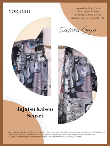 Image of YORIICHI Gojo Satoru Baby Casual Shirt for Men & Women || Men Stylish Shirt || Men Printed