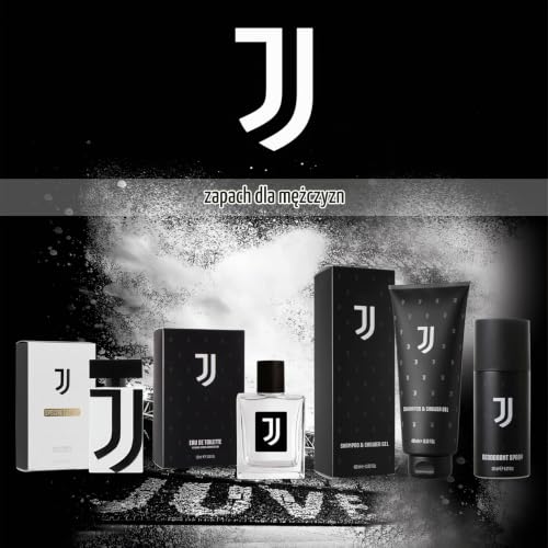 JUVENTUS | Męskie pudełko upominkowe, dezodorant 150 ml + prysznic 200 ml + szalik