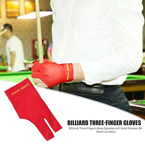 Image of Snooker and Pool Gloves 1pcs (Red)