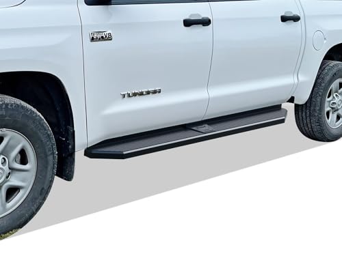 APS Black Running Boards Style Compatible with Toyota Tundra 2007-2021 CrewMax (Side Steps Side Bars) 6in Wide