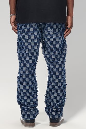 Mens Stacked Jeans Designer Denim Pants for Men Hip Hop Streetwear4