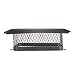 HY-C SC1818 Shelter Bolt On Single Flue Chimney Cover, Mesh Size 3/4", Fits Outside Existing Clay Flue Tile Dimensions 18" x 18", Black Galvanized Steel