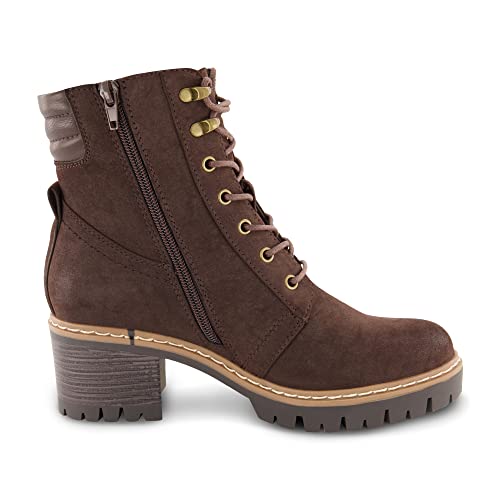 CUSHIONAIRE Women's Ramsey Lace up boot +Memory Foam, Wide Widths Available4