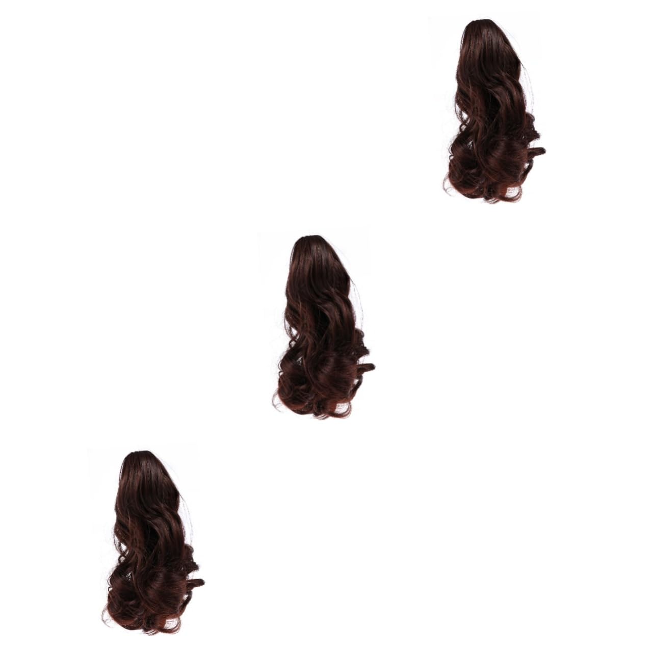 Postiche clip en postiche poire rouleau DOITOOL queue de cheval 3 pcs - 8