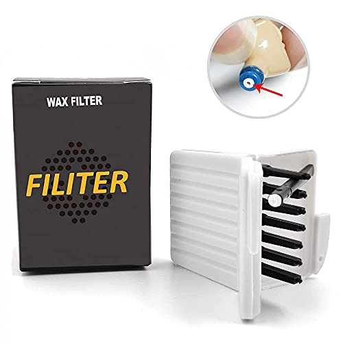 40-Pcs 1Mm Phonak Hearing Aid Ear Wax Guard Filters Cleaning Tool Accessories Hearing Aid Wax Guard Filters For Phonak, Widex, Unitron And Resound Hear Clear Hearing Aid Filters (White Case 5 Packs) #TOP1