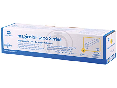 Konica Minolta Magicolor 7450 II 8938-622 toner jaune original 12000p