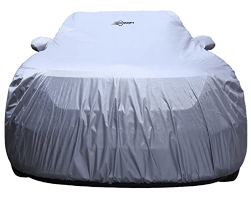 Image of NEODRIFT 'SilverTech' Silver Car Cover for Tata Bolt (All-Weather Protection,Water Resistant, Tailored Fit, Super Soft & Breathable Fabric)