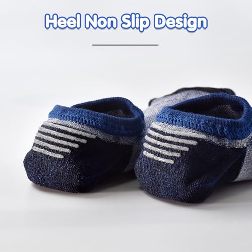 SkiBeaut Men Socks 4 or 8 Pairs No Show Low Cut Casual Athletic Running Cotton Invisible Socks US Size 6-122