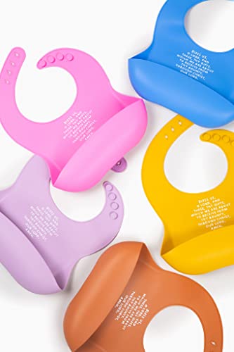 Be A Heart Silicone Baby Bibs, Adjustable Waterproof Bibs, Meal Blessing Bibs2