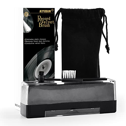 Vinyl Record Cleaner Kit Anti-Static Velvet Pad With Small Stylus Needles Brush Recorders Cleaning Tools For Lp Vinyl Album Collection Daily Maintenance Keep Great Sounding Extent Life #TOP1